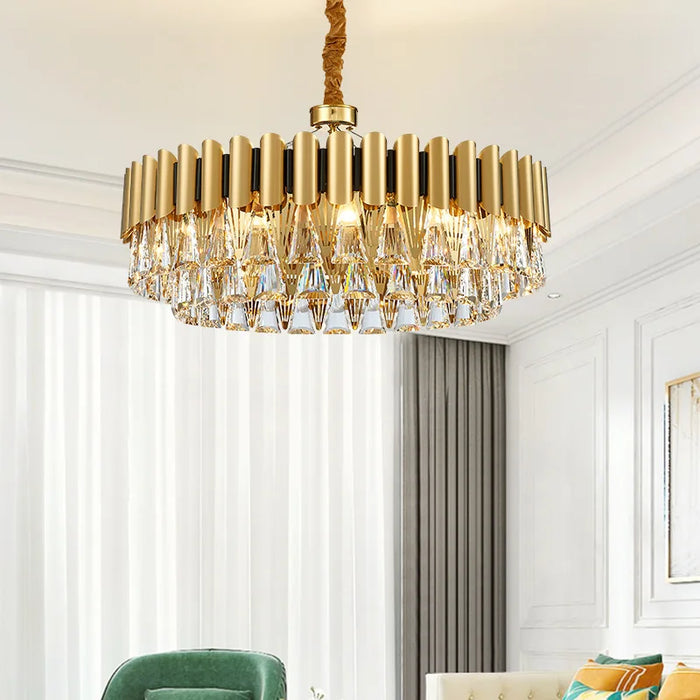 Simple Modern Art Crystal  Bedroom Chandelier Dining Room Clothing Shop Cafe Home  Decorate LED Lamp Fixture
