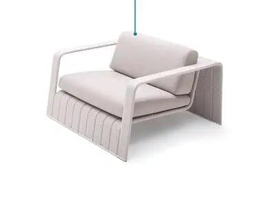 Outdoor rattan woven sofa courtyard villa open-air lounge chair