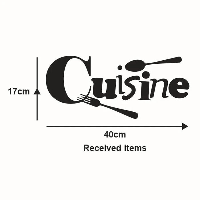 Cuisine Stickers French Wall Stickers Home Decor Wall Decals for Kitchen Decoration Decal Sticker Wall Poster Home Decoration