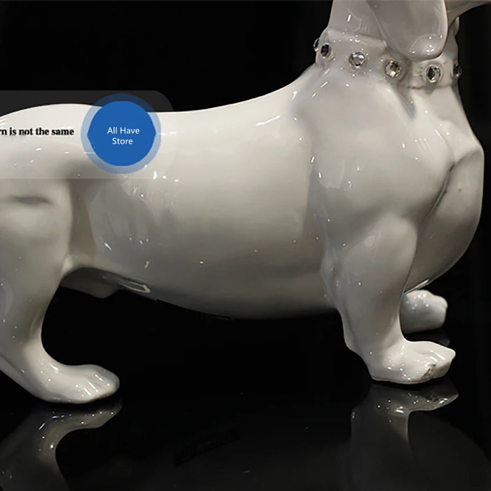 Dachshund Dog Statue Home Dector European Style Tabletop Decoration Interior Figurines Living Room Creative Household Accessorie