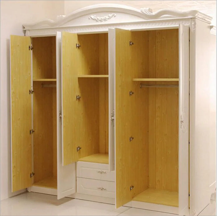 six door wardrobe modern  European whole wardrobe French bedroom  furniture wardrobe pfy10030