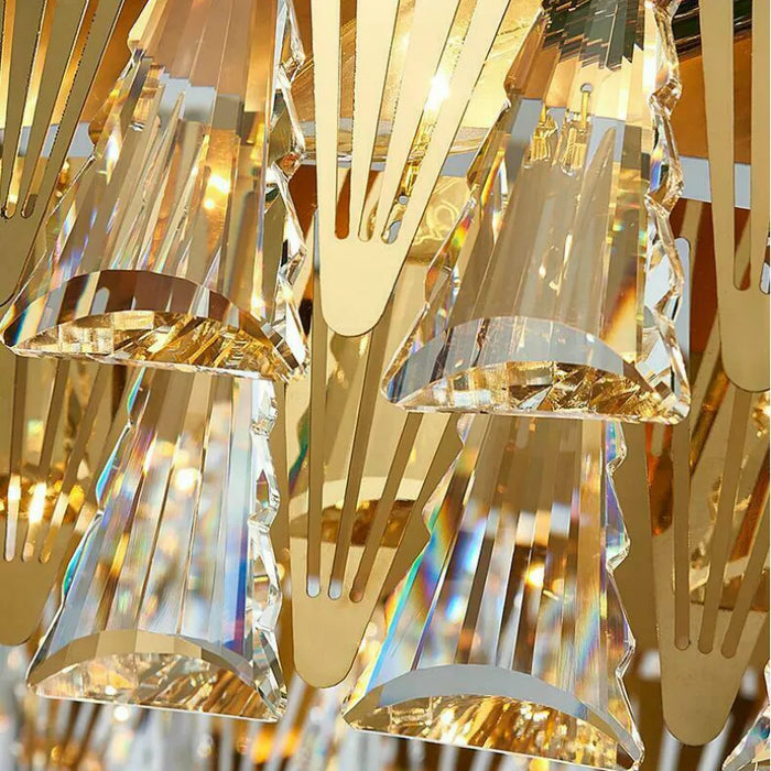 Simple Modern Art Crystal  Bedroom Chandelier Dining Room Clothing Shop Cafe Home  Decorate LED Lamp Fixture