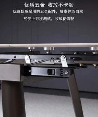 Italian imported rock plate dining table 2020 new modern luxury Italian minimalist extensible dining table