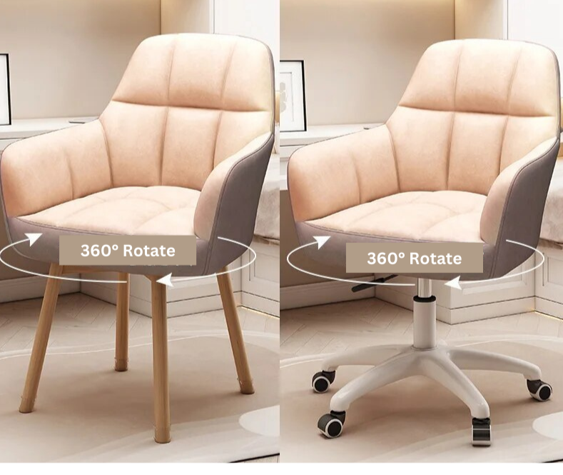 Swivel Pink Make Up Computer Chair Wheels Desk Chair Individual Armchair Student Dormitory Silla Gamer Apartment Furniture