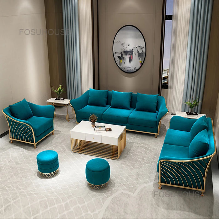 Simple Modern New Cloth Sofas For Living Room Nordic Small Family Sofa Armchair Hotel Luxury Leisure Sofa Living Room Furniture
