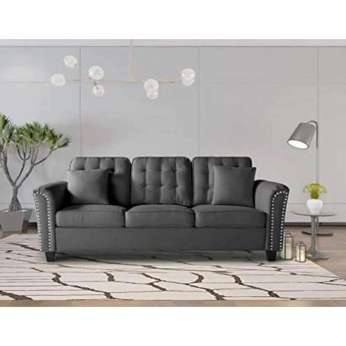 Couch Sofas for the Living Room Sofa Set Furniture Grey Lazy Sofa Chair Small Comfy 3 Seaters Sofá Accent Couch for Living Room