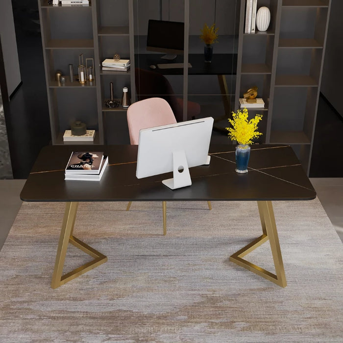Italian Slate Office Desk Write Workbench Simplicity Luxury Office Desk Home Reception Executive Escritorio Furniture QF50OD