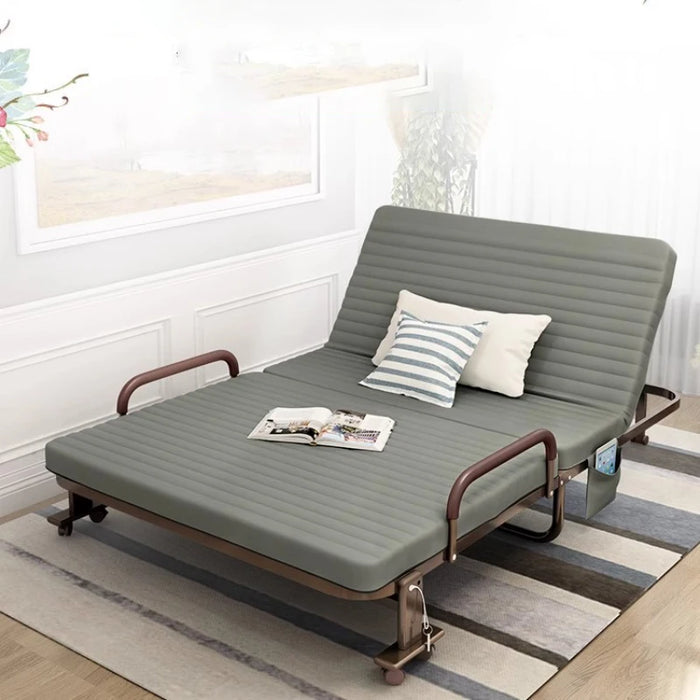 Single Folding Patio Beds Multifunctional Adjustable Spa Metal Beds Space Saving Cheap Cama Dobravel Portatil Home Furnitures