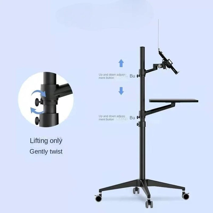 Simple Office Table for Laptop Standing Lift Computer Table Multi-function Reading Desk Convenient Mobile Office Desk
