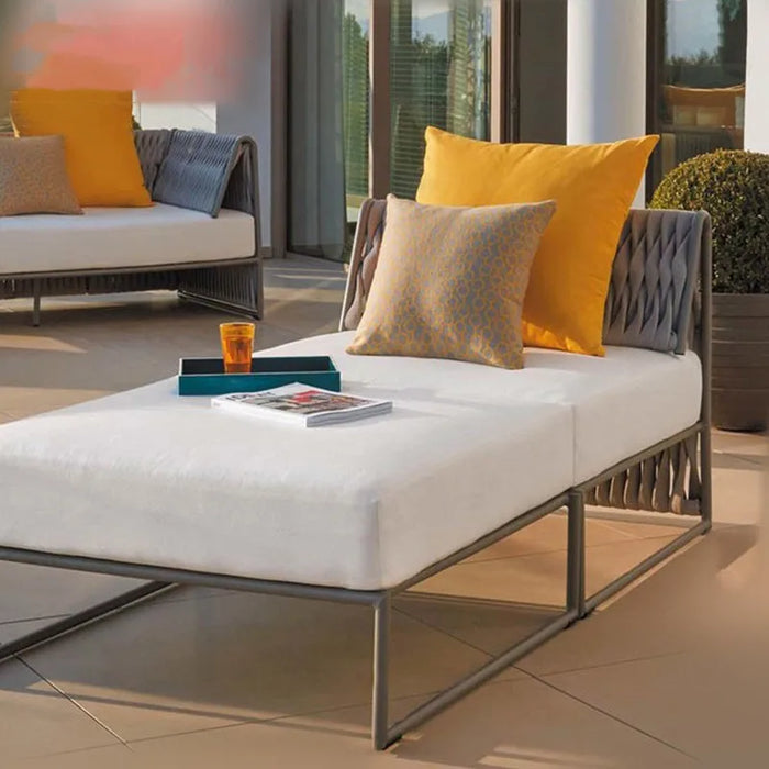 Outdoor Rattan Sofa Combination Villa Courtyard Living Room Hotel Modern Coffee Table Rattan Outdoor Furniture