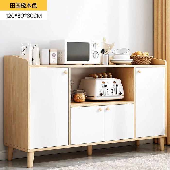 Shelf Nordic Kitchen Cabinet Showcase Side Modern Drawers Sideboard Multifunctional Wooden Organizer Credenza Kitchen Furniture