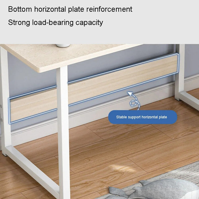MinimalismBedroom Desk Table With Bold Steel Frame Board For A Computer Living Room Learning Household Office Modern Furniture