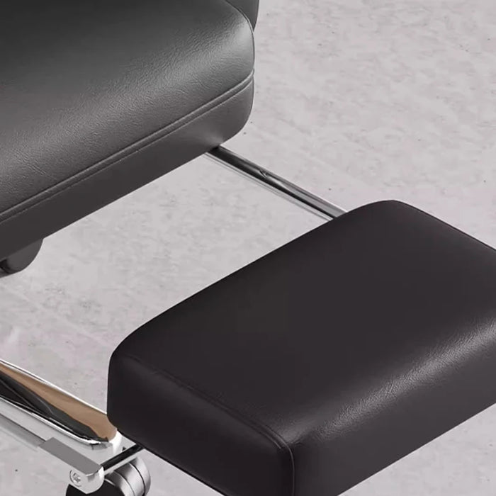 Cushion Swivel Office Chair Leather Waiting Ergonomic Nordic Armchairs Working Foot Rest Cadeira Presidente Office Furniture
