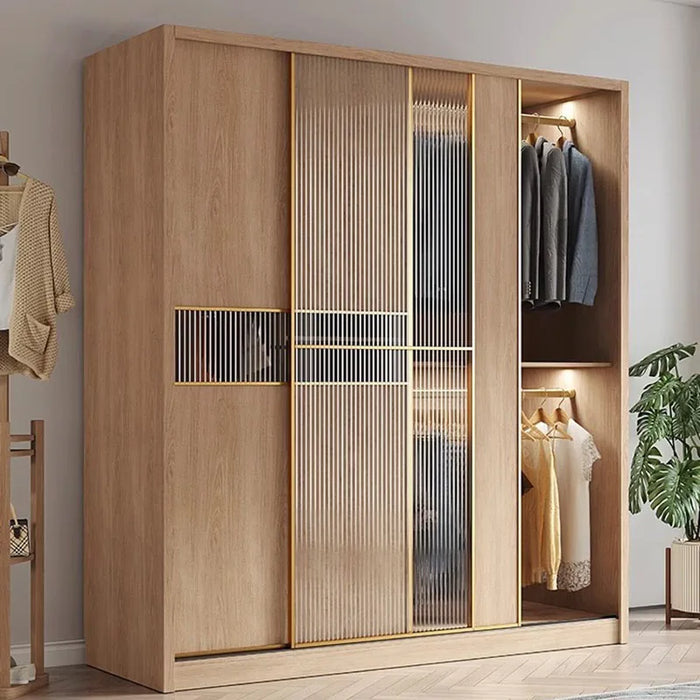Organizer Wardrobes Open Closets Cupboard Hangers Modular Wardrobe Display Wooden Meuble De Rangement Minimalism Furniture