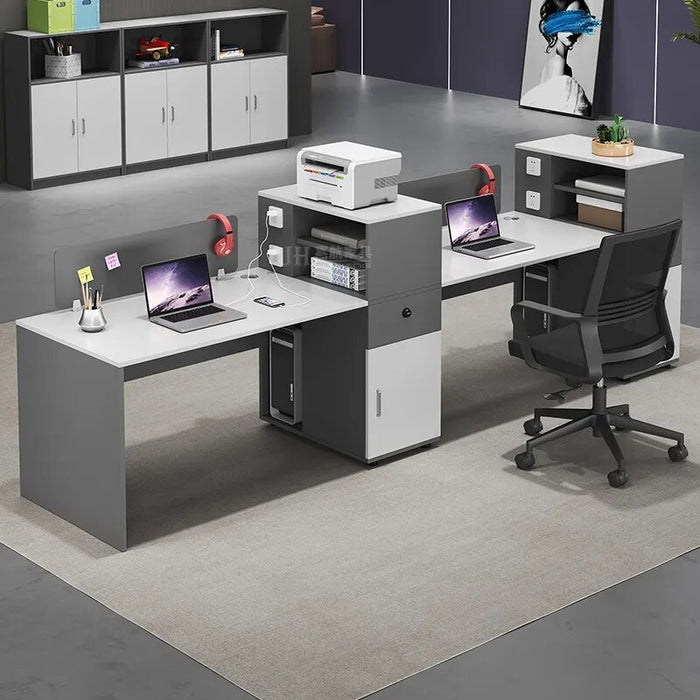 Studying Conference Office Desks Wooden I Shaped Bureau Drawers Office Desks Standing Executive Scrivania Con Cassetti Furniture