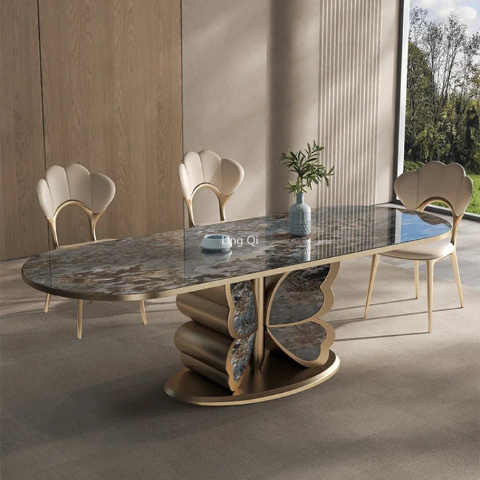 Italian Mobile Dining Table Free Shipping Waterproof Wood Lobby Entryway Dining Table Center Luxury Mesas De Jantar Furniture
