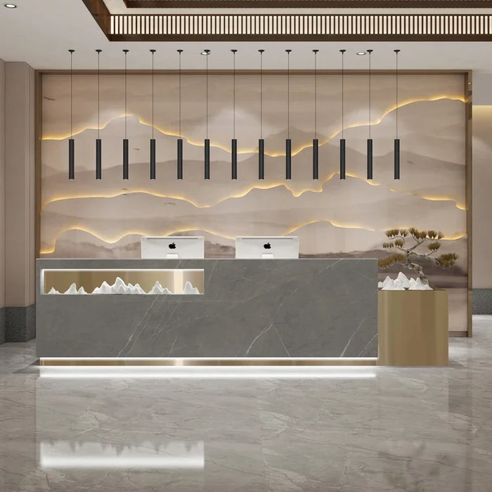 Service Modern Reception Desks Cashier Podium Futuristic Restaurant Reception Desks Standing Escritorio Gamer Salon Furniture