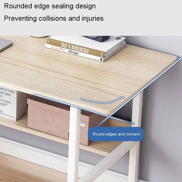 MinimalismBedroom Desk Table With Bold Steel Frame Board For A Computer Living Room Learning Household Office Modern Furniture
