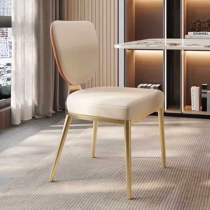 Cushions Black Metal Legs Dining Chairs Modern Nordic Leather Restaurant Chair Events Italian Minimalist Silla Home Furniture