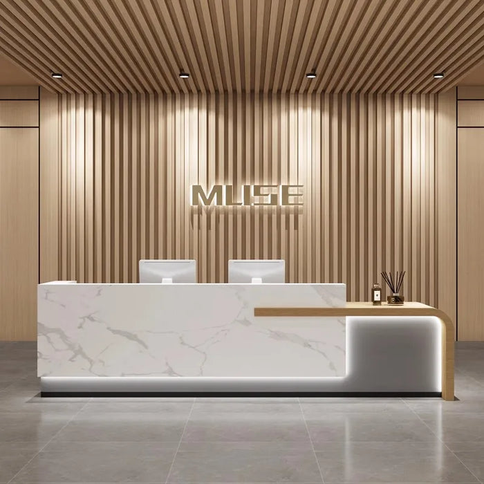 Counter Checkout Reception Desk Beauty Salon Stand Modern Consul Reception Desk Barbershop Luxury Bureau Meuble Bar Furniture
