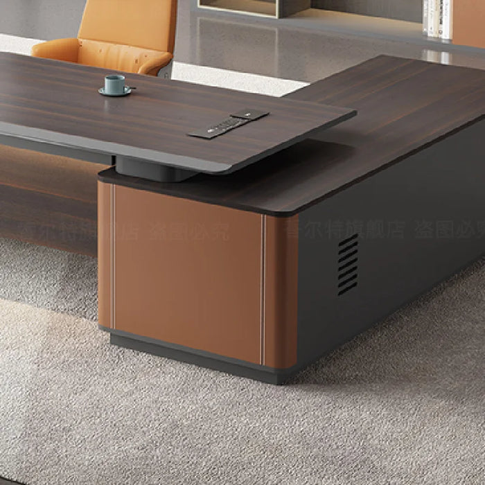 Corner Drawers Office Desk Conference Coffee Aesthetic Luxury Computer Office Desk Modern Escritorios De Oficina Furniture Desks