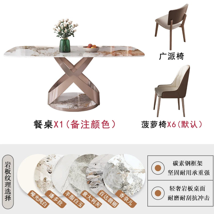 Outdoor Modern Dining Tables Desk Hallway Conference Luxury Restaurant Dining Tables Hotel Mesas De Jantar Furniture WJ20XP