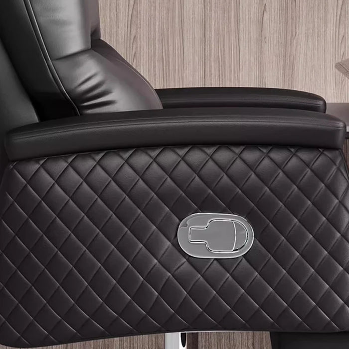 Cushion Swivel Office Chair Leather Waiting Ergonomic Nordic Armchairs Working Foot Rest Cadeira Presidente Office Furniture