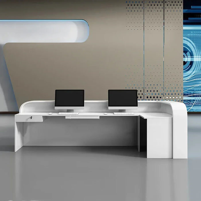 Paint Company Front Desk Beauty Salon Cashier Special-Shaped Reception Desk Furniture