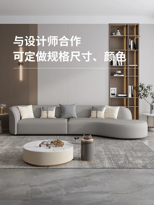 Silicone skin cream wind art fashion sofa living room small apartment minimalist moon arc