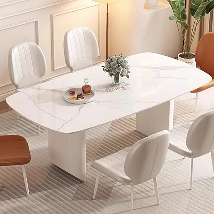 Tendable White Dining Table Newclassic Kitchen Center Luxury Dining Table Modern Restaurant Mesas De Comedor Kitchen Furniture