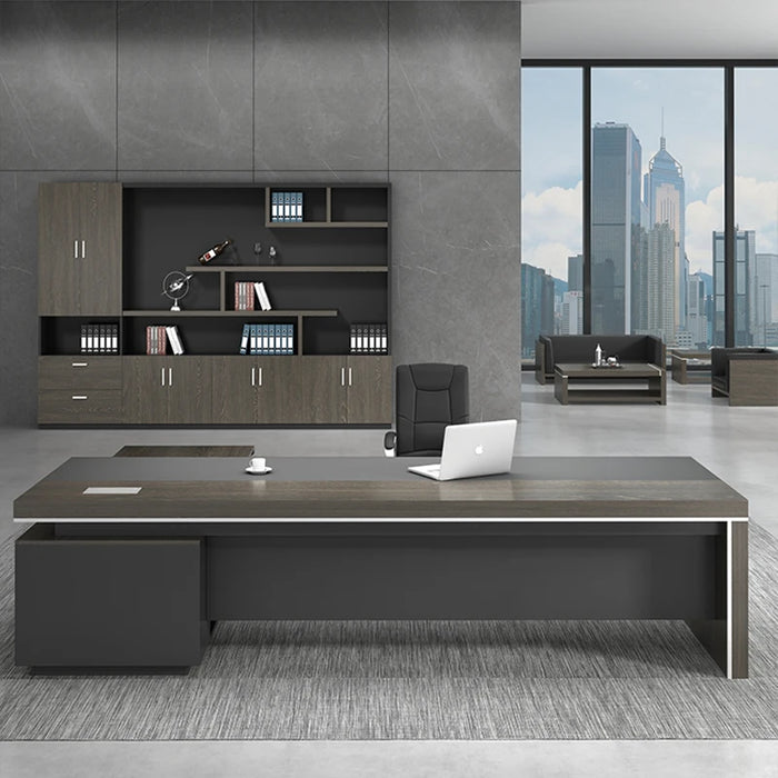 Boss Office Desk And Chair Combination Simple And Modern CEO Desk Manager Business Furniture Supervisor Desk Light Luxury