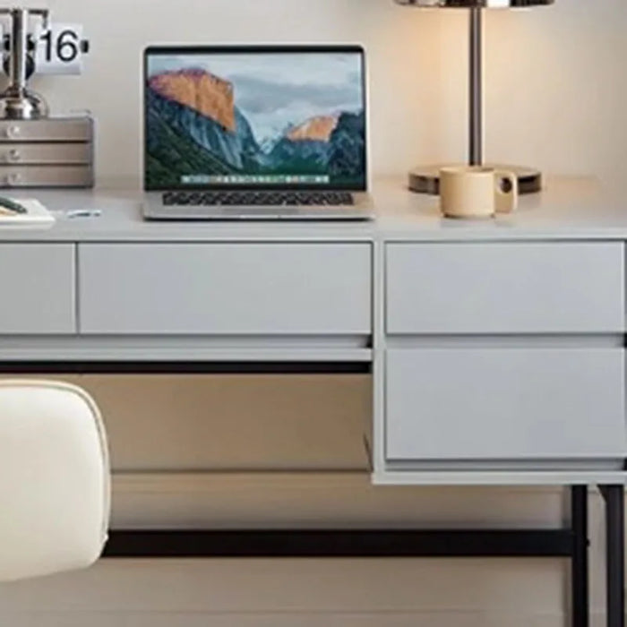 Shelf Luxury Office Desk European Setup Floor Metal Legs Bedroom Computer Desks Study Writing Escritorios De Ordenador Furniture