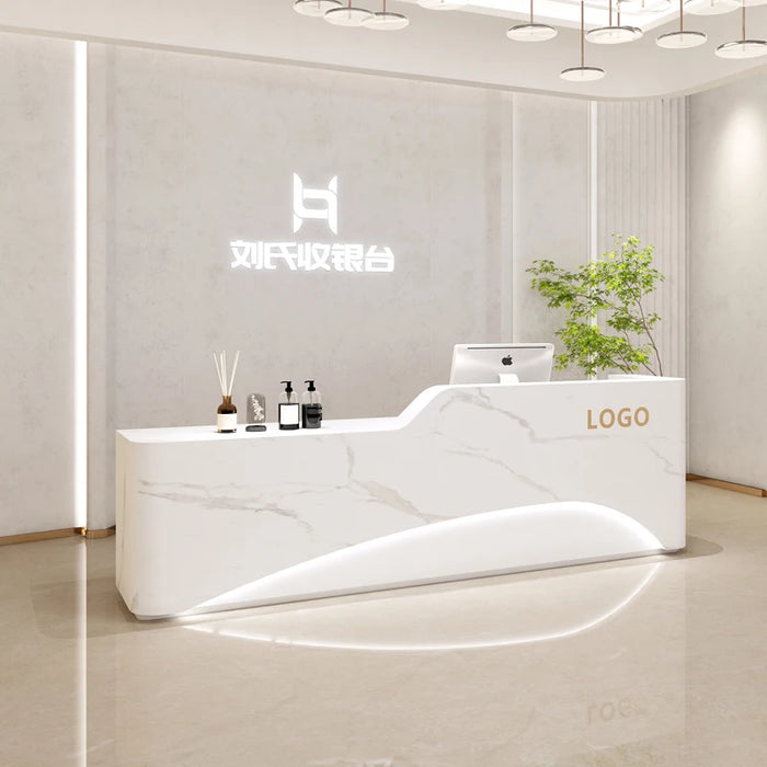 Counter Reception Desks Luxury Lectern Modern Small Vanity Wooden Reception Desks Shop Escritorios De Oficina Salon Furniture