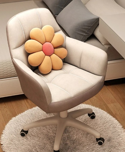 Swivel Pink Make Up Computer Chair Wheels Desk Chair Individual Armchair Student Dormitory Silla Gamer Apartment Furniture