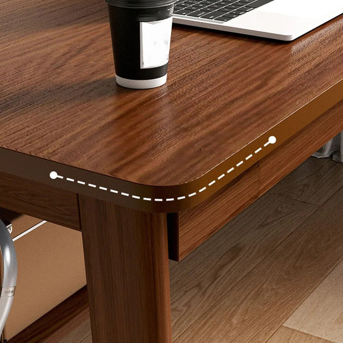 Minimalism Solid Wood Foot Leg Computer Desk Simple Long Table Office Table Household Against The Wall Students Writing Desk