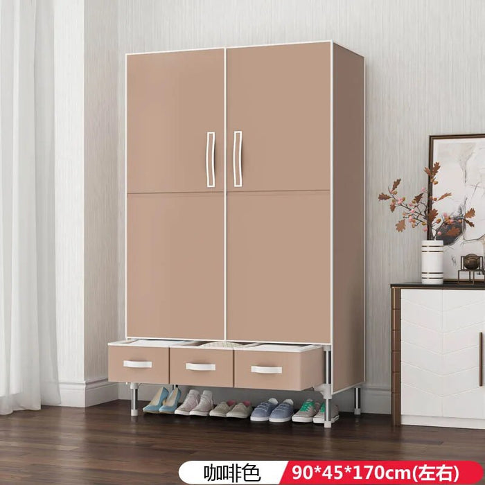 Cupboard Portable Wardrobe Partitions Storage Cabinet Cloth Closet Wardrobe Organizer Shelf Guarda Roupa Bedroom Furniture