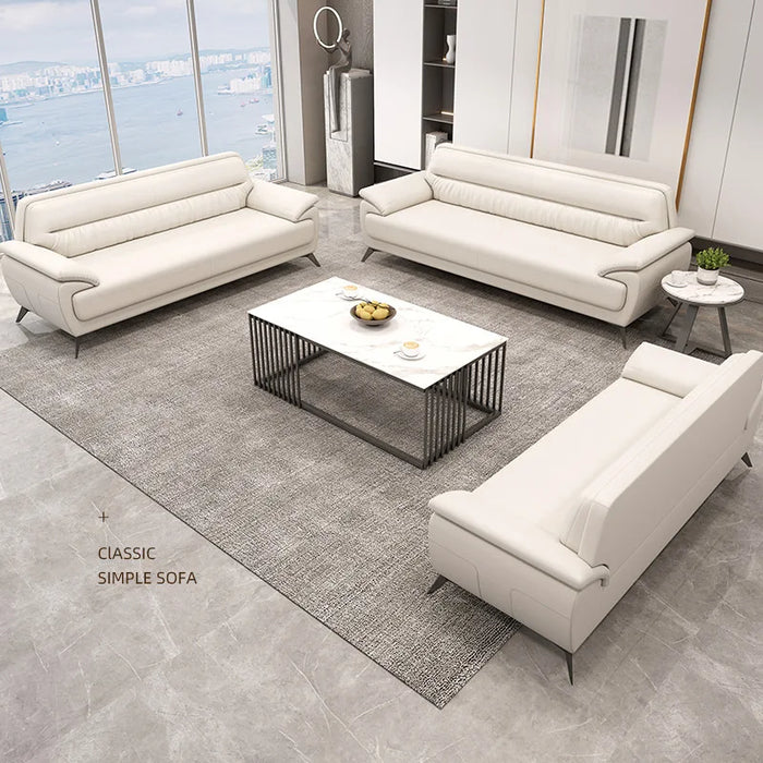Italian leisure business, contracted and contemporary, atmospheric reception lounge, tea table combined packages