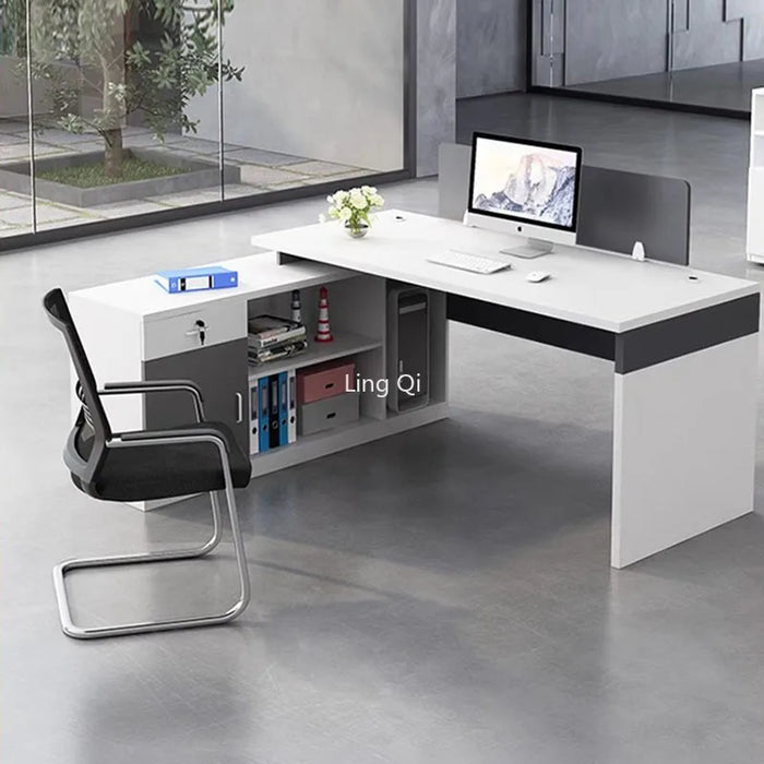 Home Executive Office Desk Black Storage Free Shipping Organizer Computer Desks Unique Reading Mesa Escritorio Home Furniture