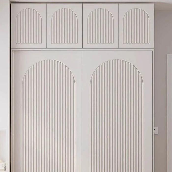 Simple Wooden Wardrobes Modern White Clothing Rack Portable Storage Cabinets Living Room Dressers Closets Abiertos Furnitures