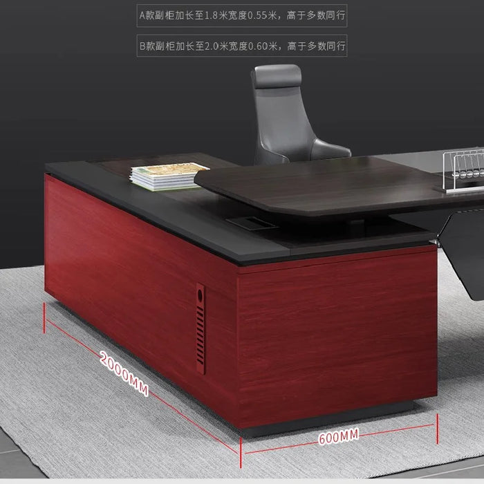 Organizer Wood Office Desk Conference Luxury Study Computer Desk Table Corner Drawers Mesas De Computador Office Furniture