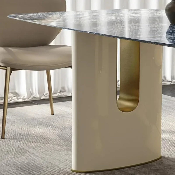 Italian Rectangle Dining Table Nordic Console Large Center Marble Dining Table Restaurant Mesas De Jantar Minimalist Furniture