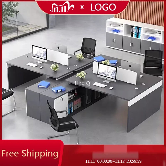 Home Executive Office Desk Black Storage Free Shipping Organizer Computer Desks Unique Reading Mesa Escritorio Home Furniture