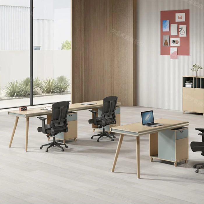 Clerk Simplicity Office Desks Combination Modern Luxury Drawers Office Desks Single Write Escritorio Ordenador Furniture QF50OD
