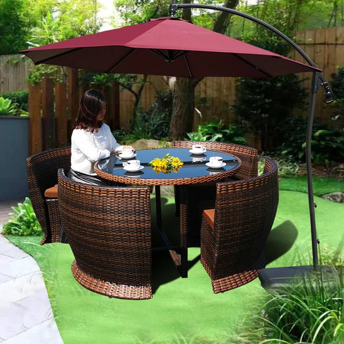 Outdoor Patio Tables And Chairs Casual Guest House Terrace Rattan Chairs Villa Garden Waterproof Sun Protection Outdoor WKGF
