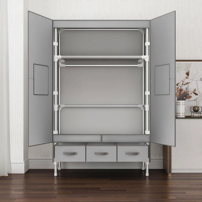 Cupboard Portable Wardrobe Partitions Storage Cabinet Cloth Closet Wardrobe Organizer Shelf Guarda Roupa Bedroom Furniture