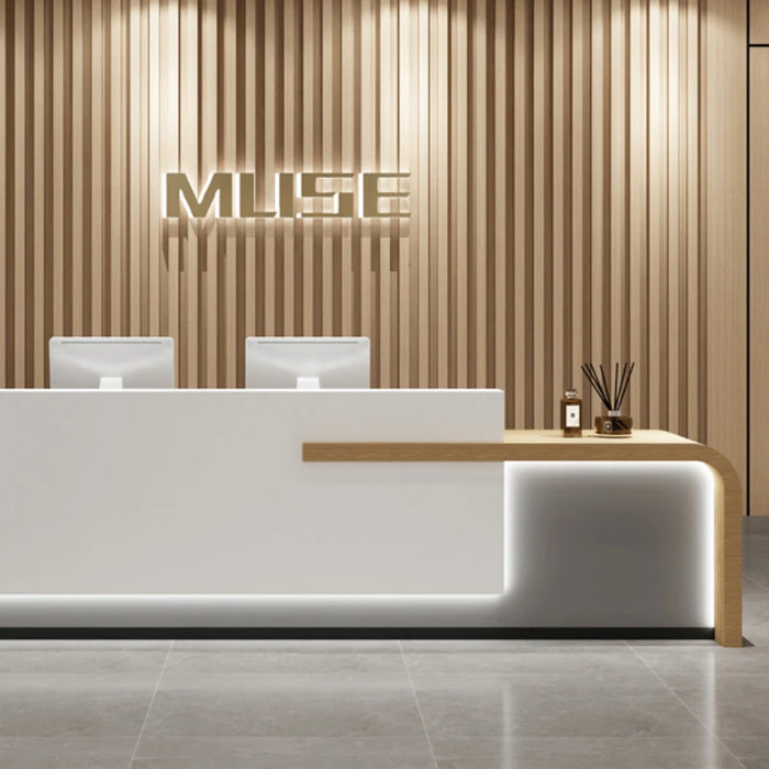 Counter Modern Reception Desks White Podium Closet Commercial Reception Desks Cashier Mesa De Escritorio Minimalist Furniture