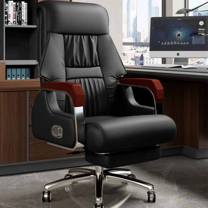Massage Reclining Office Chair - Ergonomic Boss Swivel Conference Office Chair - Computer Leather Sillas Oficina Furniture - SR50OC