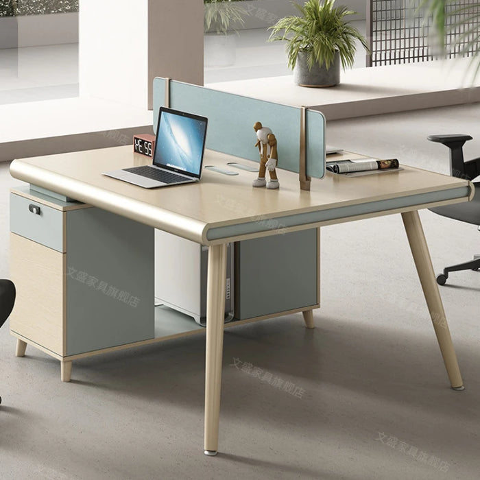 Clerk Simplicity Office Desks Combination Modern Luxury Drawers Office Desks Single Write Escritorio Ordenador Furniture QF50OD