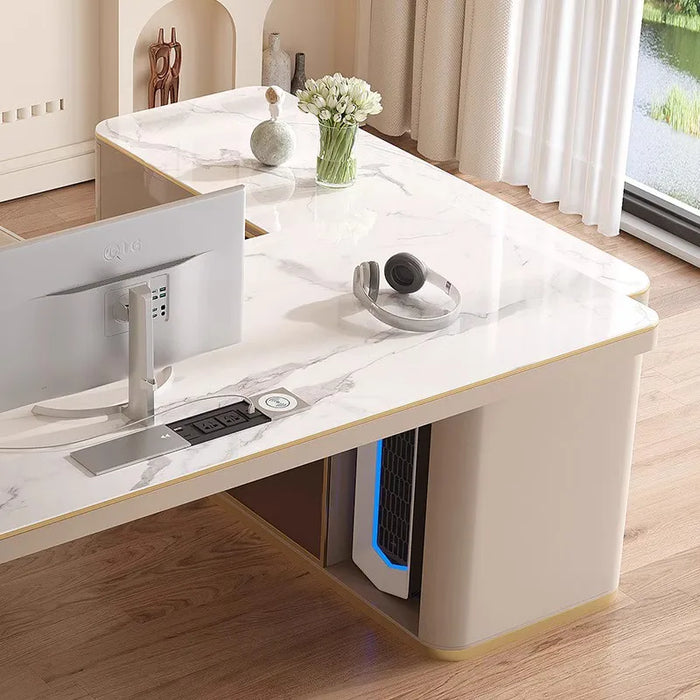 Studio Study Office Desk Executive Luxury Drawers Conference Drafting Office Desk Writing Mesa De Escritorio Modern Furniture