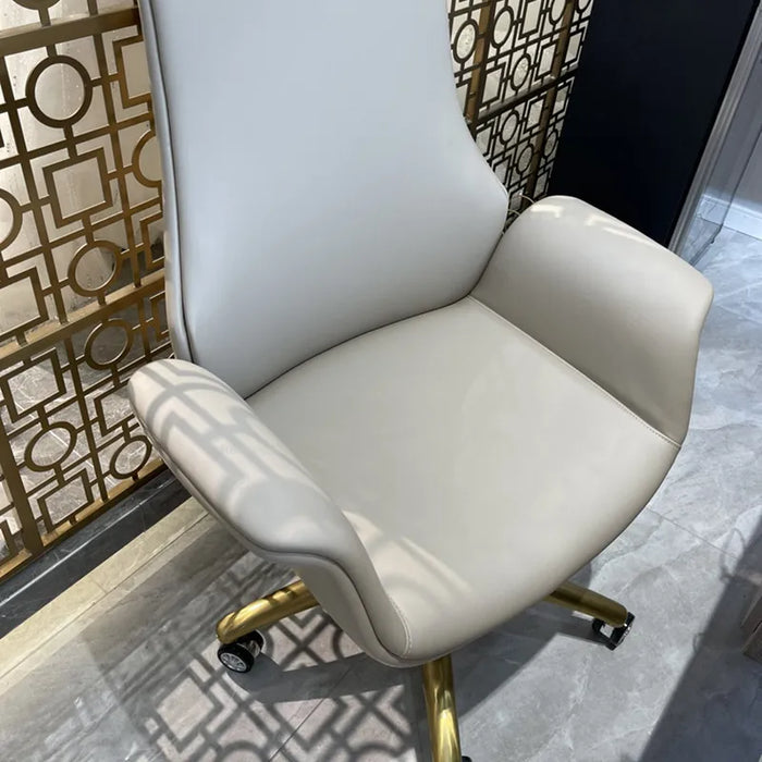 Italian Light Luxury Leather Office Chairs Modern Nordic Computer Chair Lift Swivel Chair Backrest Gaming Chair Office Furniture